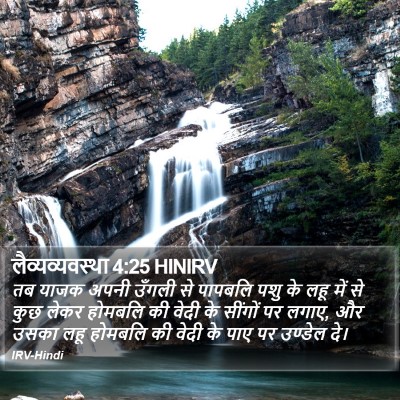 लैव्यव्यवस्था 4:25 HINIRV Bible Verse Image