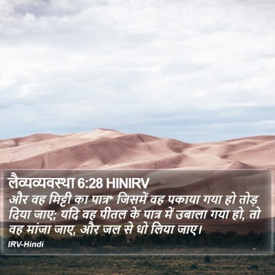 लैव्यव्यवस्था 6:28 HINIRV Bible Verse Image