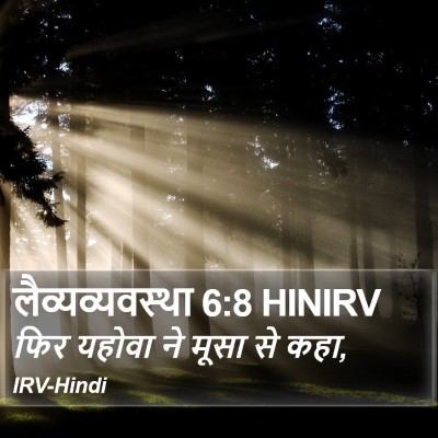लैव्यव्यवस्था 6:8 HINIRV Bible Verse Image