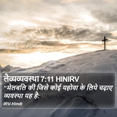लैव्यव्यवस्था 7:11 HINIRV Bible Verse Image