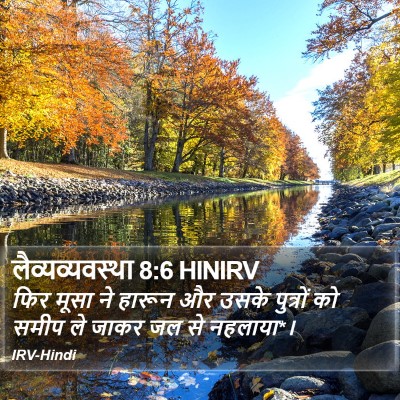 लैव्यव्यवस्था 8:6 HINIRV Bible Verse Image