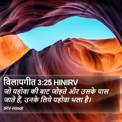 विलापगीत 3:25 HINIRV Bible Verse Image