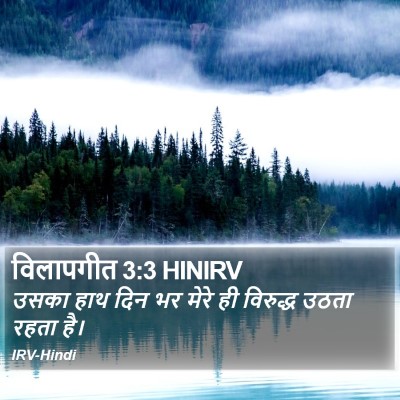विलापगीत 3:3 HINIRV Bible Verse Image
