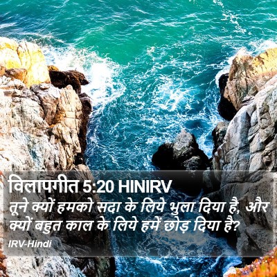 विलापगीत 5:20 HINIRV Bible Verse Image