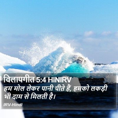 विलापगीत 5:4 HINIRV Bible Verse Image