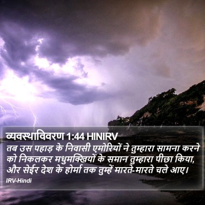व्यवस्थाविवरण 1:44 HINIRV Bible Verse Image