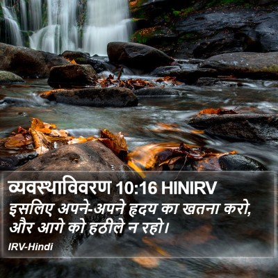 व्यवस्थाविवरण 10:16 HINIRV Bible Verse Image