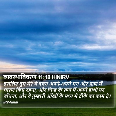व्यवस्थाविवरण 11:18 HINIRV Bible Verse Image