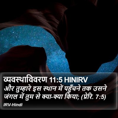 व्यवस्थाविवरण 11:5 HINIRV Bible Verse Image
