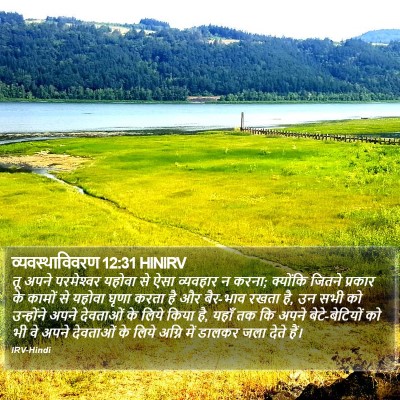 व्यवस्थाविवरण 12:31 HINIRV Bible Verse Image