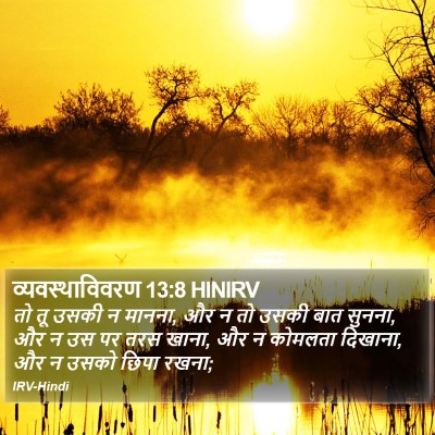 व्यवस्थाविवरण 13:8 HINIRV Bible Verse Image