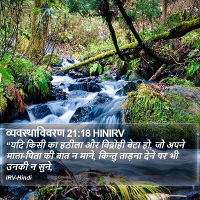 व्यवस्थाविवरण 21:18 HINIRV Bible Verse Image