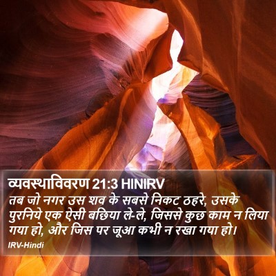 व्यवस्थाविवरण 21:3 HINIRV Bible Verse Image
