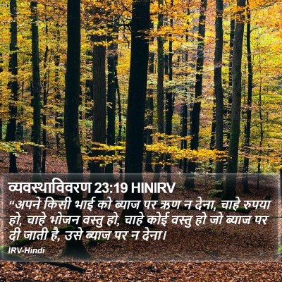 व्यवस्थाविवरण 23:19 HINIRV Bible Verse Image