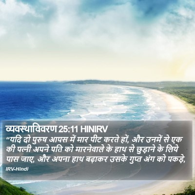 व्यवस्थाविवरण 25:11 HINIRV Bible Verse Image