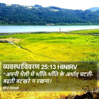 व्यवस्थाविवरण 25:13 HINIRV Bible Verse Image