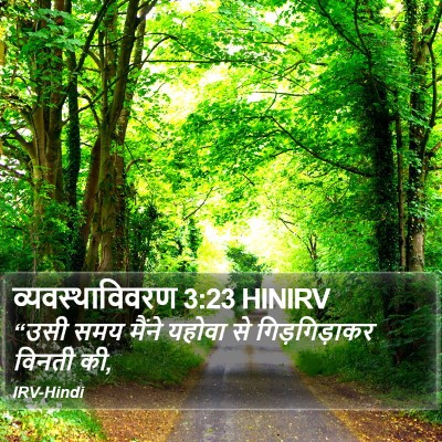 व्यवस्थाविवरण 3:23 HINIRV Bible Verse Image