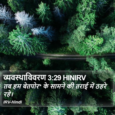 व्यवस्थाविवरण 3:29 HINIRV Bible Verse Image