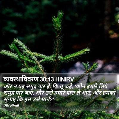 व्यवस्थाविवरण 30:13 HINIRV Bible Verse Image