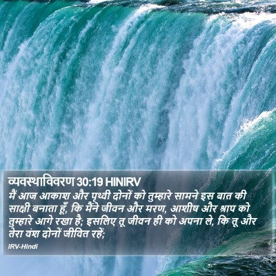 व्यवस्थाविवरण 30:19 HINIRV Bible Verse Image