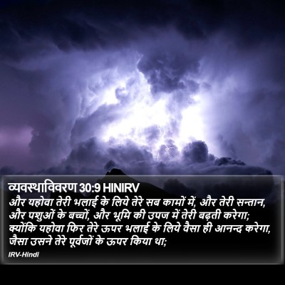 व्यवस्थाविवरण 30:9 HINIRV Bible Verse Image