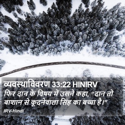 व्यवस्थाविवरण 33:22 HINIRV Bible Verse Image