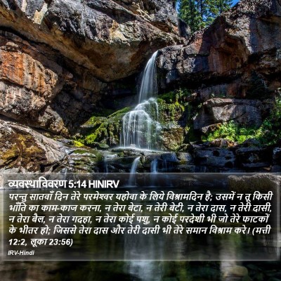 व्यवस्थाविवरण 5:14 HINIRV Bible Verse Image