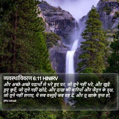 व्यवस्थाविवरण 6:11 HINIRV Bible Verse Image