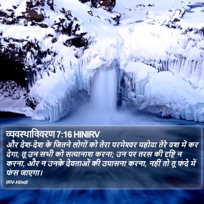 व्यवस्थाविवरण 7:16 HINIRV Bible Verse Image
