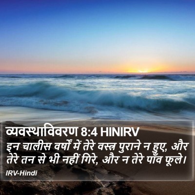 व्यवस्थाविवरण 8:4 HINIRV Bible Verse Image
