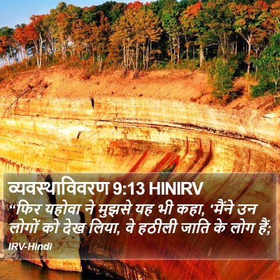 व्यवस्थाविवरण 9:13 HINIRV Bible Verse Image