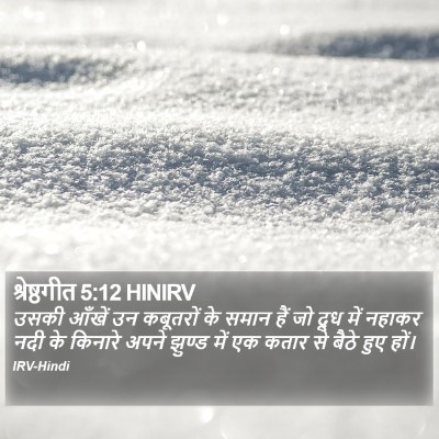 श्रेष्ठगीत 5:12 HINIRV Bible Verse Image