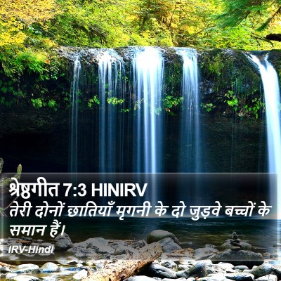 श्रेष्ठगीत 7:3 HINIRV Bible Verse Image