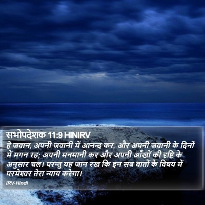 सभोपदेशक 11:9 HINIRV Bible Verse Image