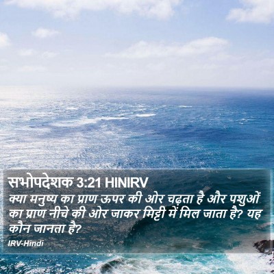 सभोपदेशक 3:21 HINIRV Bible Verse Image