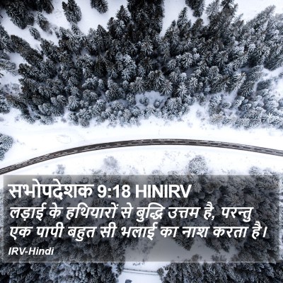 सभोपदेशक 9:18 HINIRV Bible Verse Image