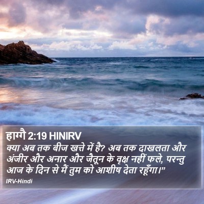 हाग्गै 2:19 HINIRV Bible Verse Image