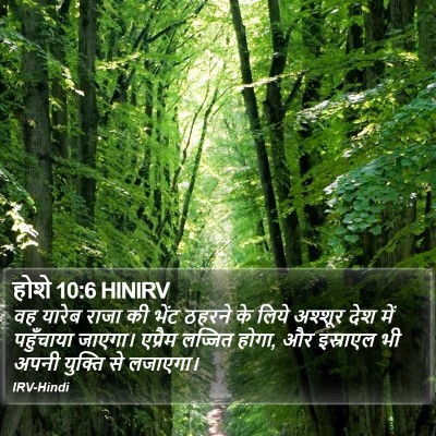 होशे 10:6 HINIRV Bible Verse Image