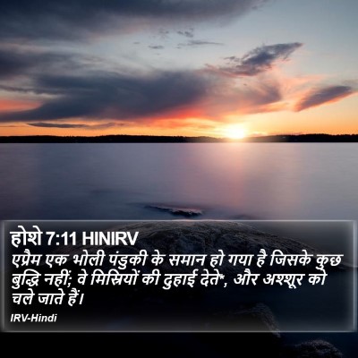 होशे 7:11 HINIRV Bible Verse Image
