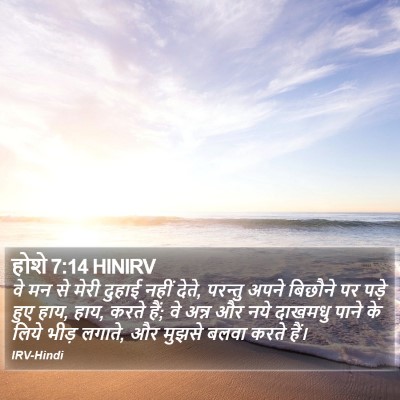 होशे 7:14 HINIRV Bible Verse Image