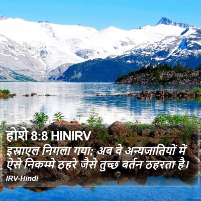 होशे 8:8 HINIRV Bible Verse Image