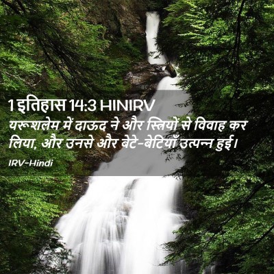 Picture 02 - 1 इतिहास 14:3 HINIRV - यरूशलेम में दाऊद - Bible Verse Picture