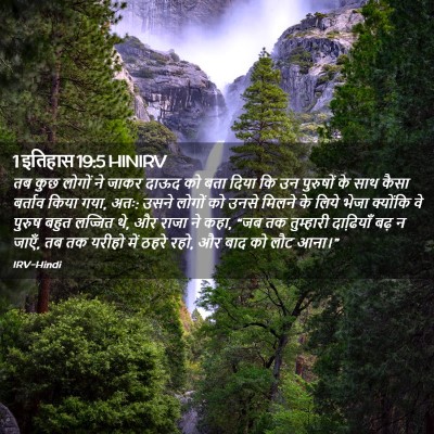 Picture 02 - 1 इतिहास 19:5 HINIRV - तब कुछ लोगों ने - Bible Verse Picture