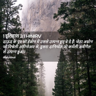 Picture 02 - 1 इतिहास 3:1 HINIRV - दाऊद के पुत्र जो - Bible Verse Picture