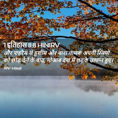 Picture 02 - 1 इतिहास 8:8 HINIRV - और शहरैम से हूशीम - Bible Verse Picture