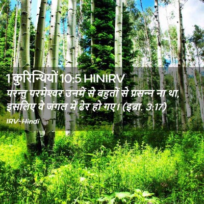 Picture 02 - 1 कुरिन्थियों 10:5 HINIRV - परन्तु परमेश्‍वर - Bible Verse Picture