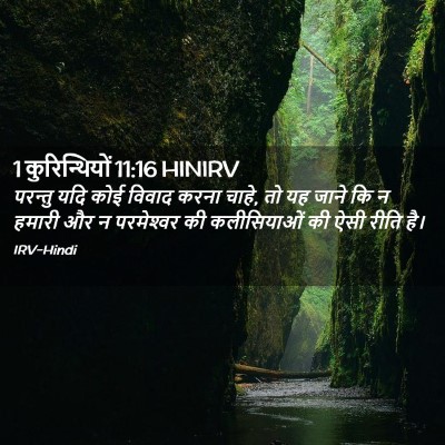 Picture 02 - 1 कुरिन्थियों 11:16 HINIRV - परन्तु यदि कोई - Bible Verse Picture
