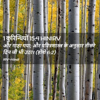 Picture 02 - 1 कुरिन्थियों 15:4 HINIRV - और गाड़ा गया; और - Bible Verse Picture