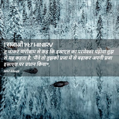 Picture 02 - 1 राजाओं 14:7 HINIRV - तू जाकर यारोबाम से - Bible Verse Picture
