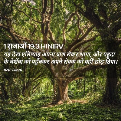 Picture 02 - 1 राजाओं 19:3 HINIRV - यह देख एलिय्याह - Bible Verse Picture